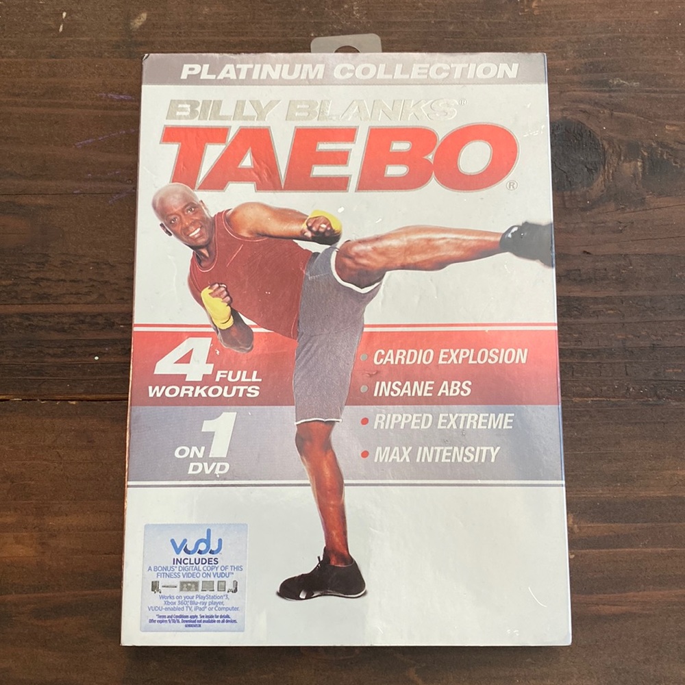 Taebo Billy Blanks workout DVD. Four Workouts on One DVD